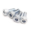 Used Lot of 50 CBM8-20 Plated Hex Socket Head Capped Screws, M8x1.25 x 20mm Length