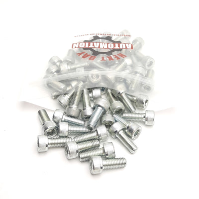 Used Lot of 50 CSH-STH-M8-20 Plated Socket Head Capped Screw, M8x1.25 x 20mm Length