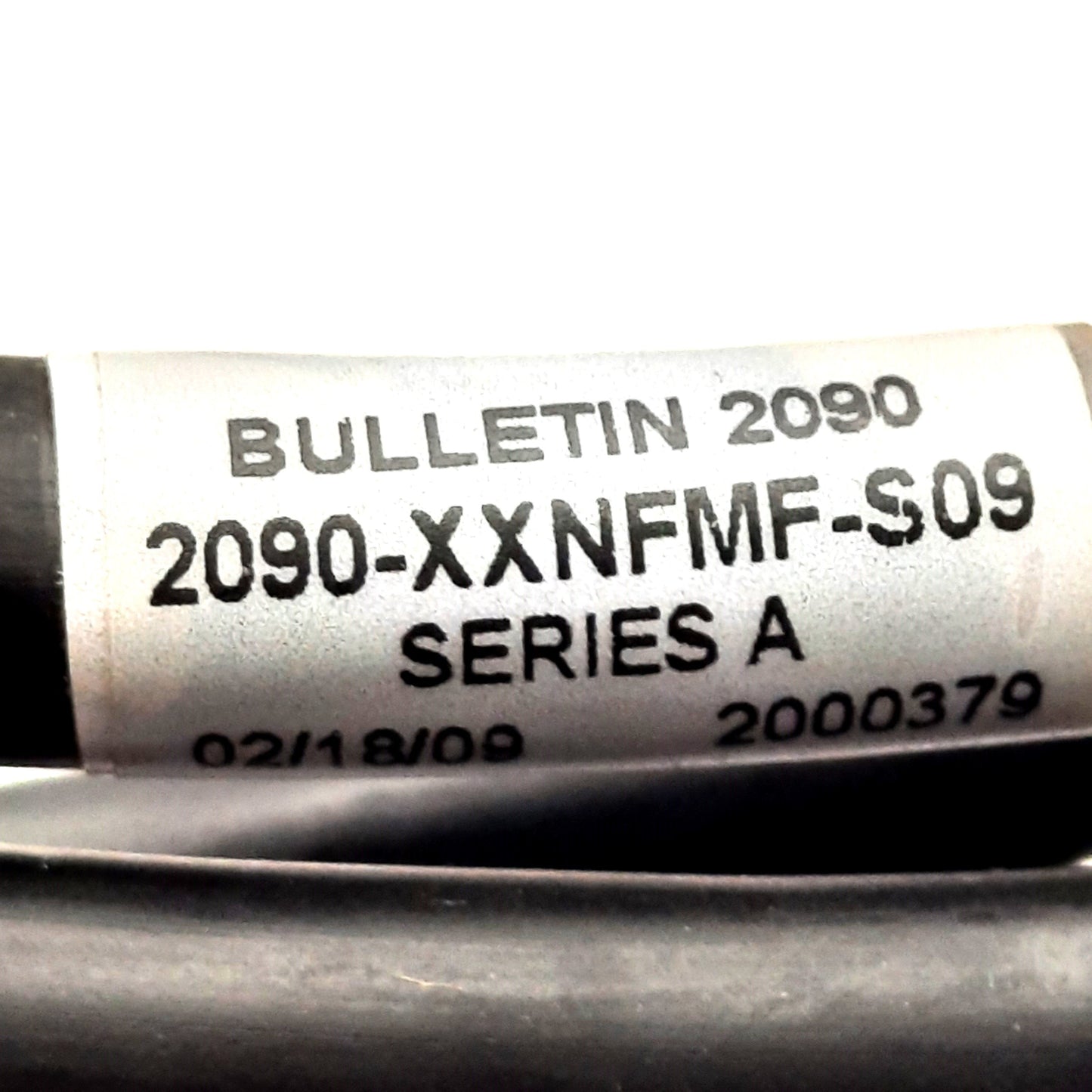 Used Allen Bradley 2090-XXNFMF-S09 Motor Feedback Cable, 17-Pin to Flying Leads, 5m