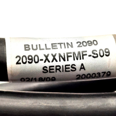 Used Allen Bradley 2090-XXNFMF-S09 Motor Feedback Cable, 17-Pin to Flying Leads, 5m