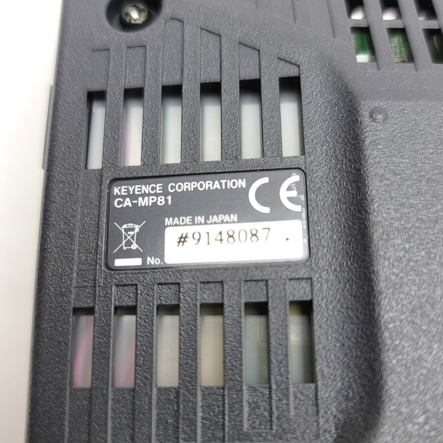 Used Keyence CA-MP81 8.4" Color LCD Monitor, Panel Mount, Analog SVGA, 800x600, 24VDC