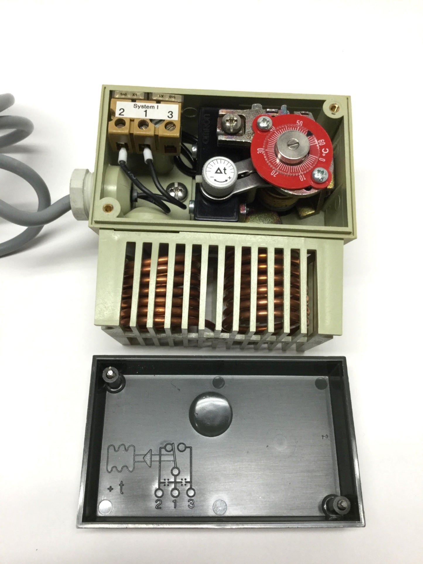 Used Trafag 680.2512 Ambistat Mechanical HVAC Thermostat 0-60°C, Internal Adjustment