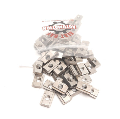 Used Lot of 60 Misumi HNTASN8-8 Post Assembly Stopper Nut, 8-Series, M8x1.25 Thread