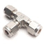 Used Swagelok SS-400-3 Union Tee Tube Fitting 1/4" Swagelok Tube Fitting, 316SS