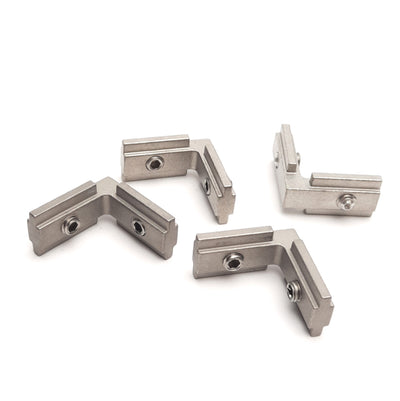 Used Lot of 4 Misumi SHBLBS6 Blind/Hidden Insertion Corner Brackets 6-Series, M6