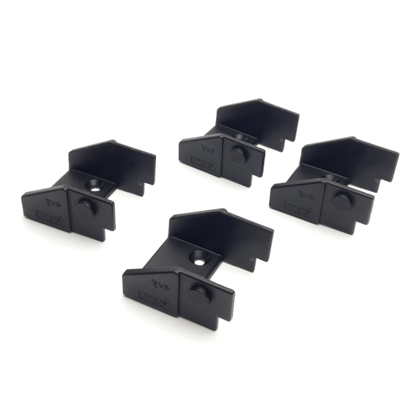 New – Open box Lot of 4 Igus 117.3.2P Energy Chain Mounting Bracket 17 Series, 38mm Inner Width