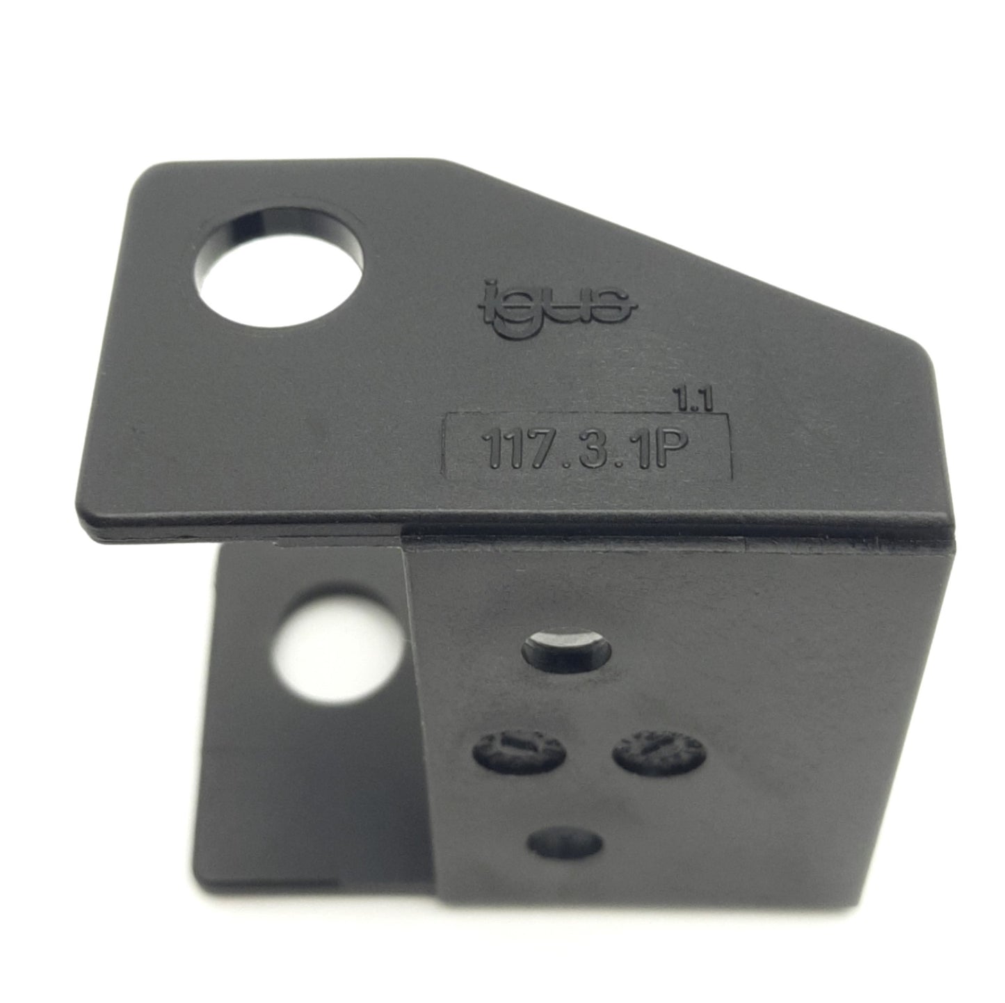 New – Open box Lot of 4 Igus 117.3.1P Energy Chain Mounting Bracket 17 Series, 38mm Inner Width