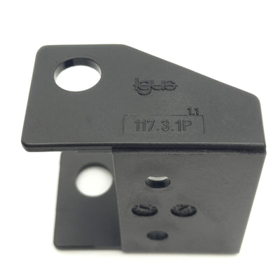 New – Open box Lot of 4 Igus 117.3.1P Energy Chain Mounting Bracket 17 Series, 38mm Inner Width