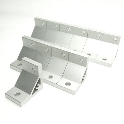 Used Lot of 11 Misumi HBLTS845-6R Mixed Type Angled Eccentric Bracket 6 & 8-45 Series