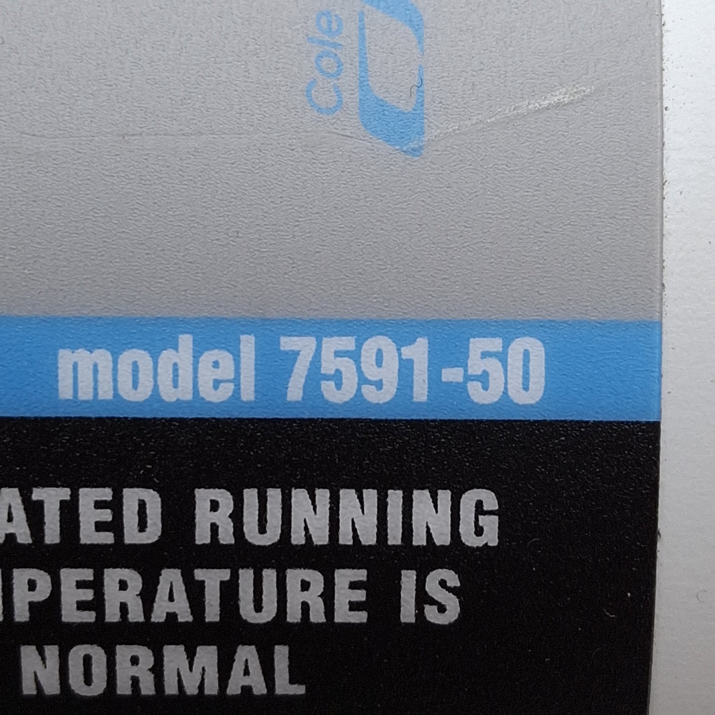 New – Open box Cole Parmer 7591-50 MasterFlex Variable Peristaltic Pump Drive, 20-650RPM