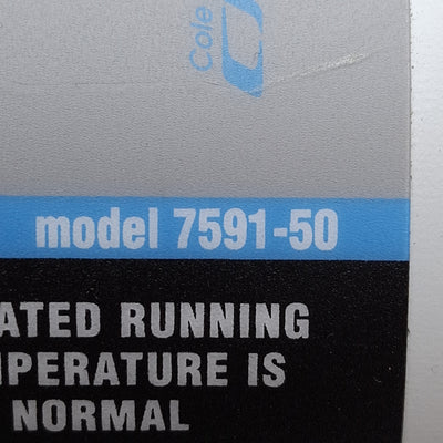 New – Open box Cole Parmer 7591-50 MasterFlex Variable Peristaltic Pump Drive, 20-650RPM