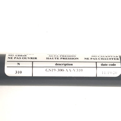 New – Open box ACE Controls GS19-300-AA-V310 Industrial Gas Spring 19mm OD, 300mm Stroke