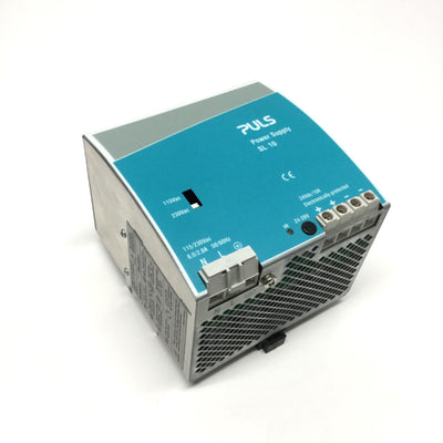 Used PULS SL10.100 Industrial DIN Power Supply 115/230VAC In; 24VDC 10A Out