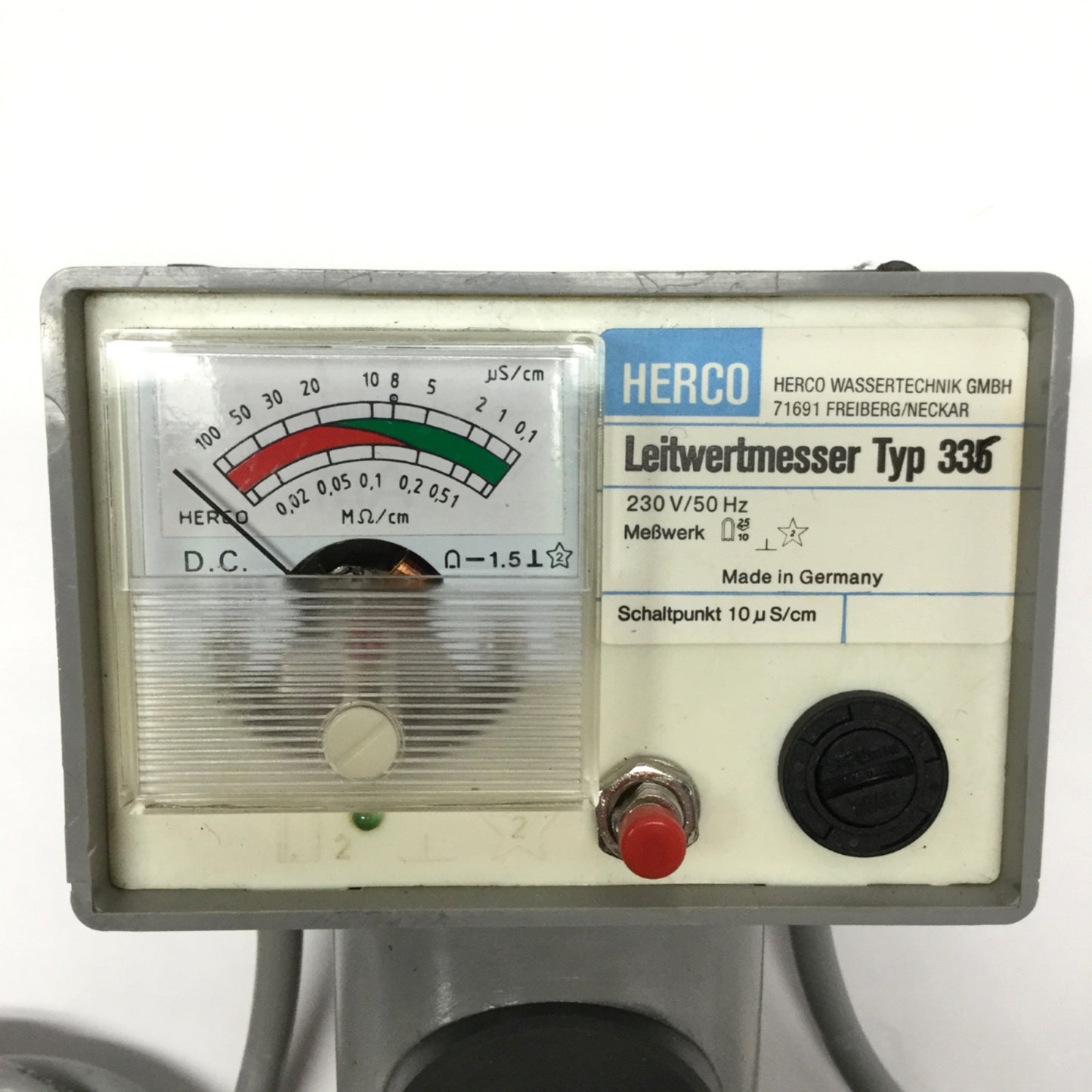 Used Herco LWM 335 Analog Conductivity Meter 0.1-100 µS/cm, 230VAC 50Hz