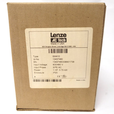 New Lenze SM410 13437480 AC Tech Variable Frequency AC Drive 1HP 400-480VAC 3-Ph