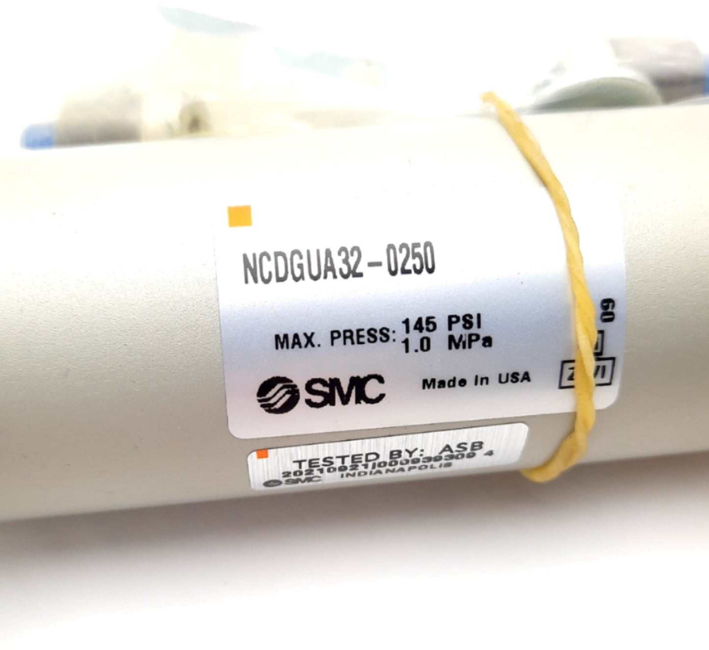 New SMC NCDGUA32-0250 Double Acting, Single Rod Cylinder 145Psi 32mm Bore, 2" Stroke