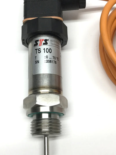 STS TS100 290.9871.0105.30 Temperature Transmitter PT100 RTD 0-70°C, 4-20mA Out