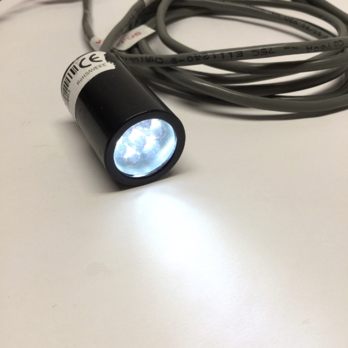 Used Advanced Illumination SL2507-WHI24 Machine Vision White LED Spot Light 24VDC