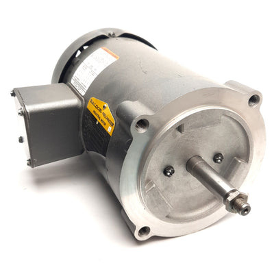 Used Baldor JM3463 34K36-2719 Pump Motor, Frame: 56J, 230/460VAC 3-Ph, 3600RPM, 3/4HP