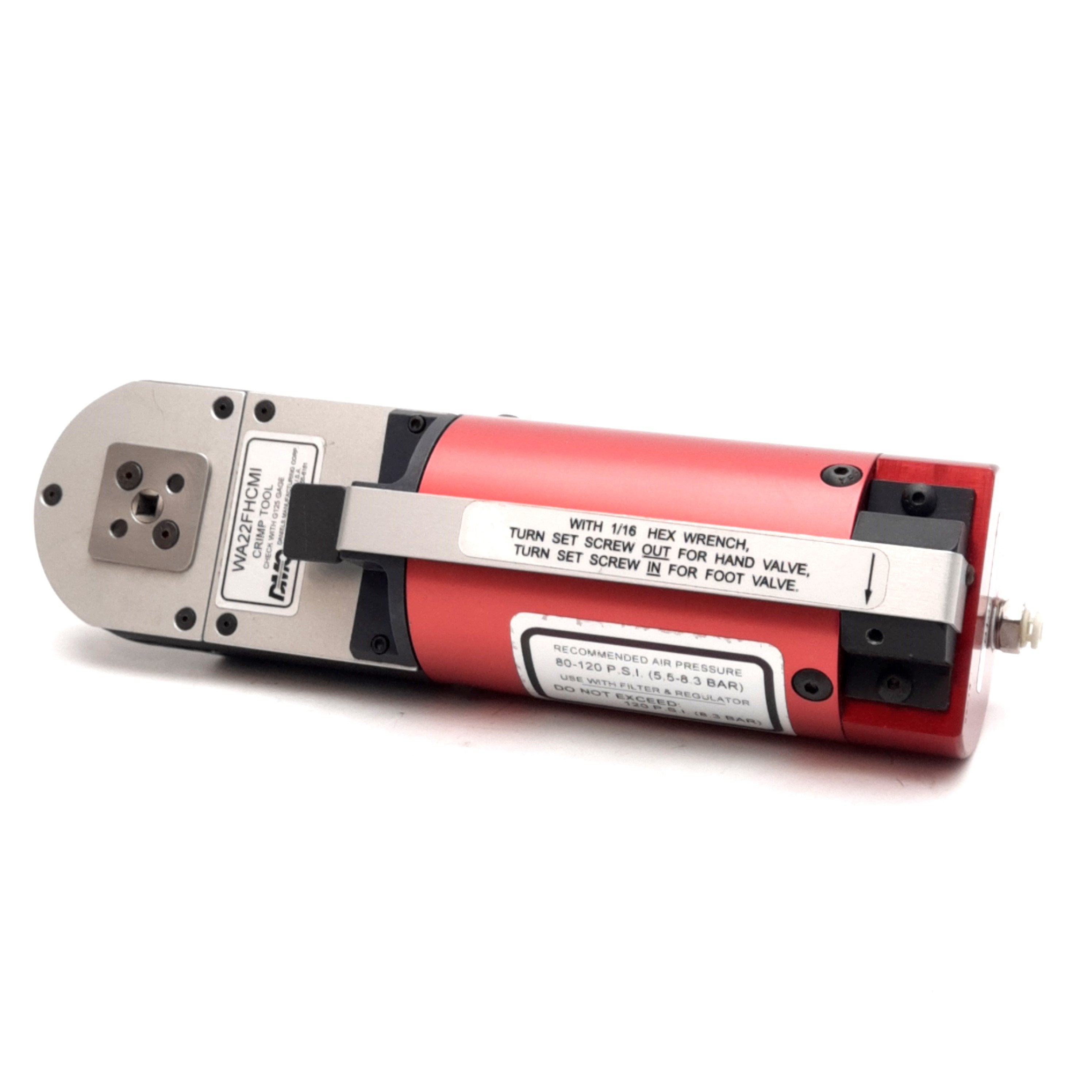 DMC WA22FHCMI Pneumatic Indent Crimp Tool, 80-120psi, 5/32