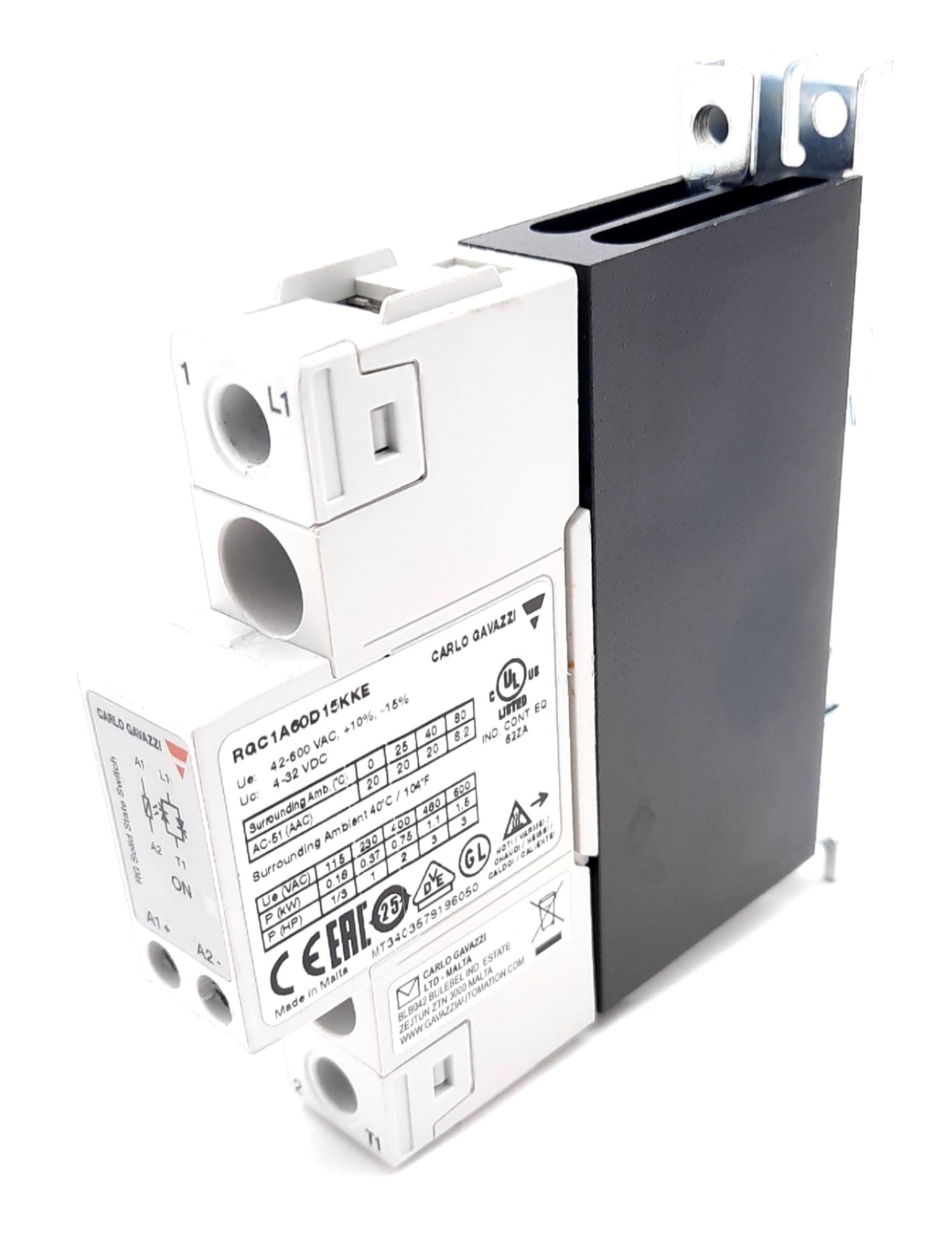 New – Open box Carlo Gavazzi RGC1A60D15KKE Solid State Contactors 42-600VAC, 3-32VDC, 150mA