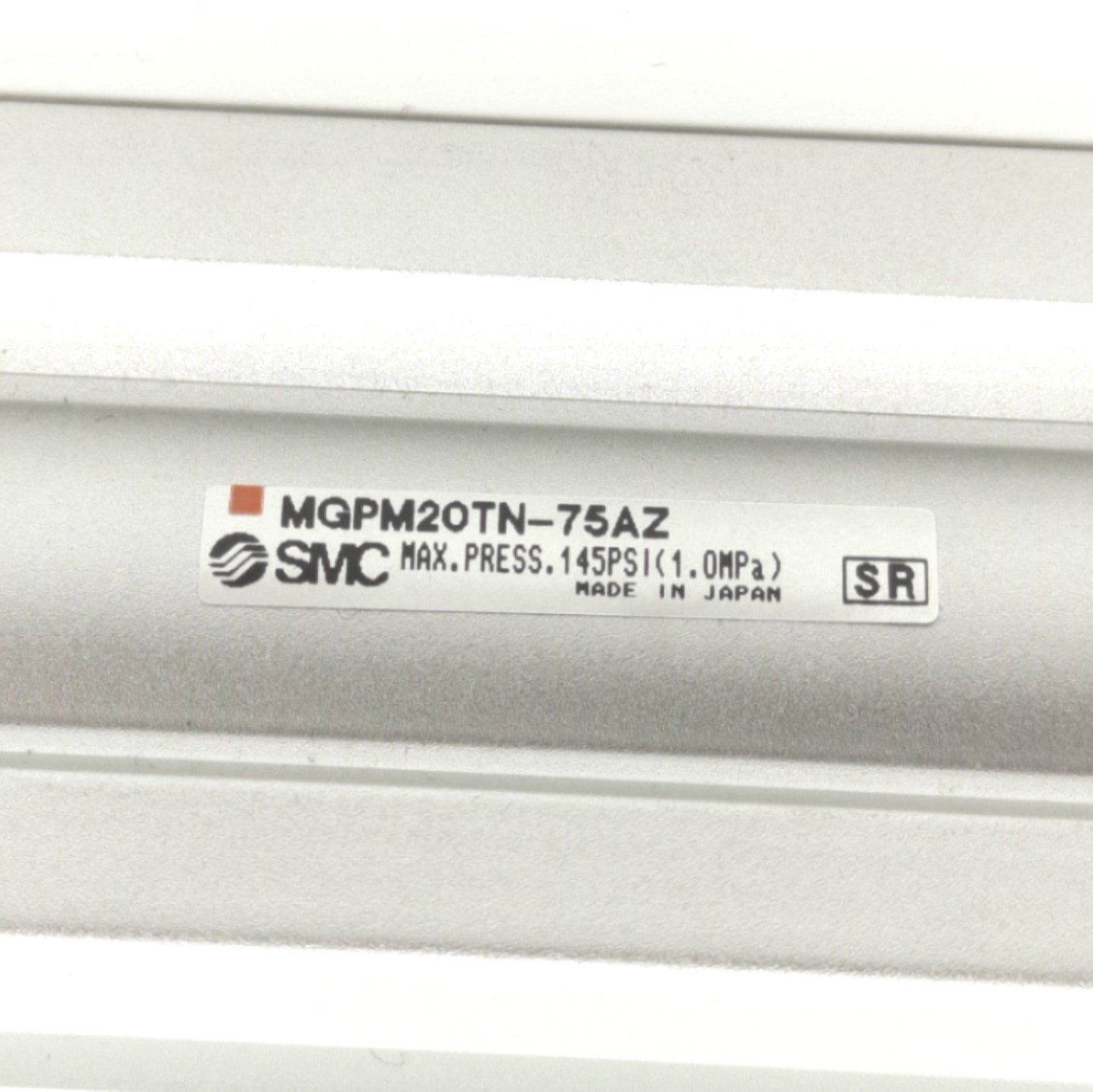 Used SMC MGPM20TN-75AZ Guided Slide Bearing Cylinder 20mm Bore, 75mm Stroke, 1/8" NPT