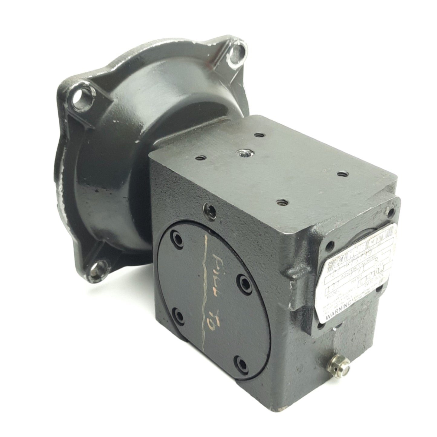 Used Hub City 0220-76739 Right Angle Worm Gear Reducer, 20:1, 56C, 0.625" Output