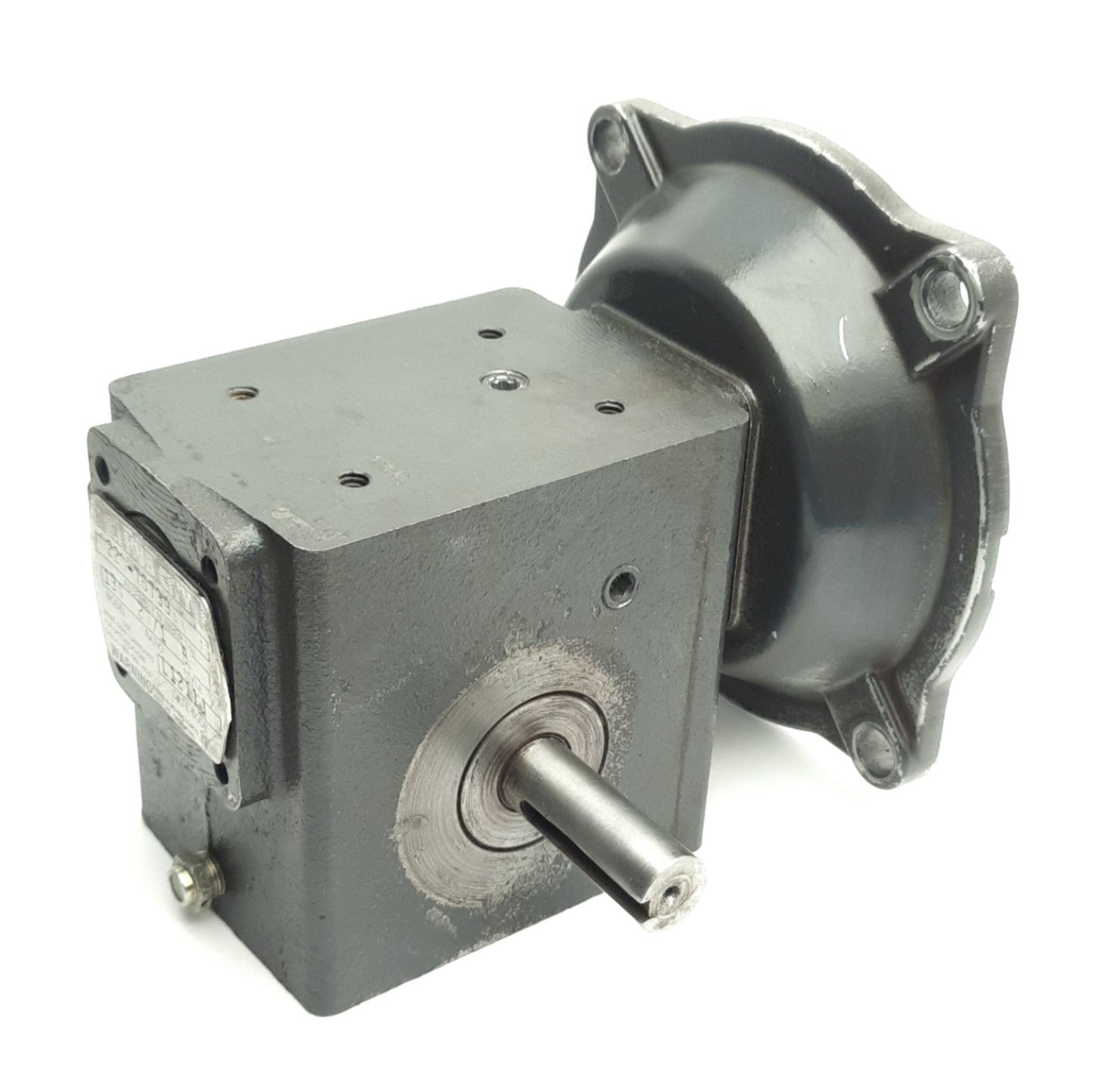 Used Hub City 0220-76739 Right Angle Worm Gear Reducer, 20:1, 56C, 0.625" Output