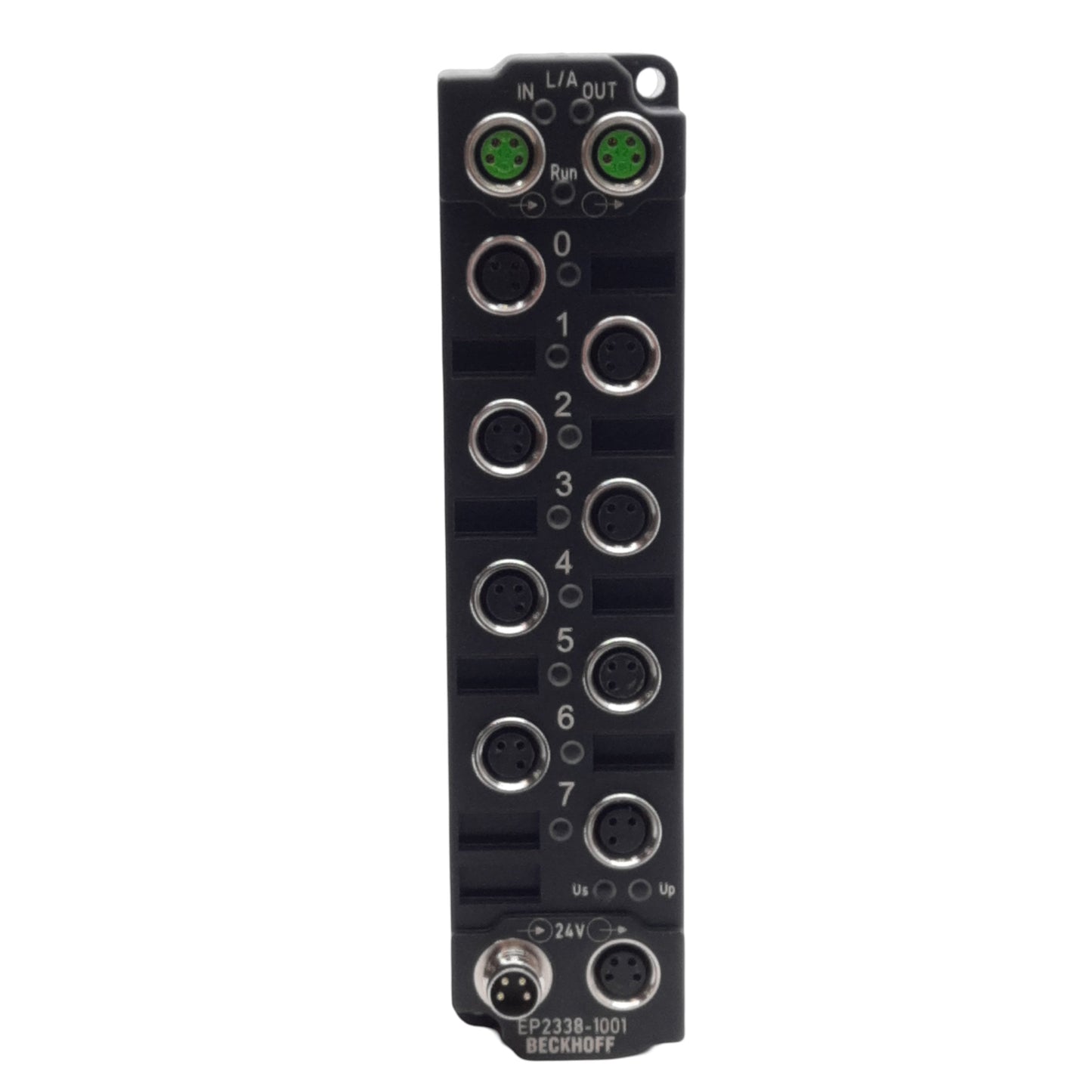 Used Beckhoff EP2338-1001 EtherCAT Box 8-Channel, 24V DC 0.5A/Channel, M8 3/4-Pin