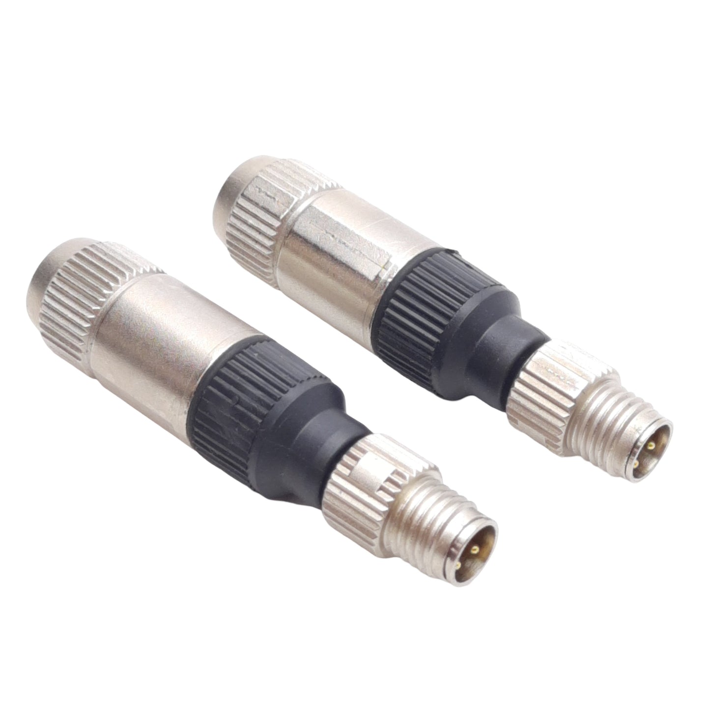 Used Lot of 2 L-Com M8FT3M Field Termination Connector, M8 3-Pin Male, 32VAC/DC 4A