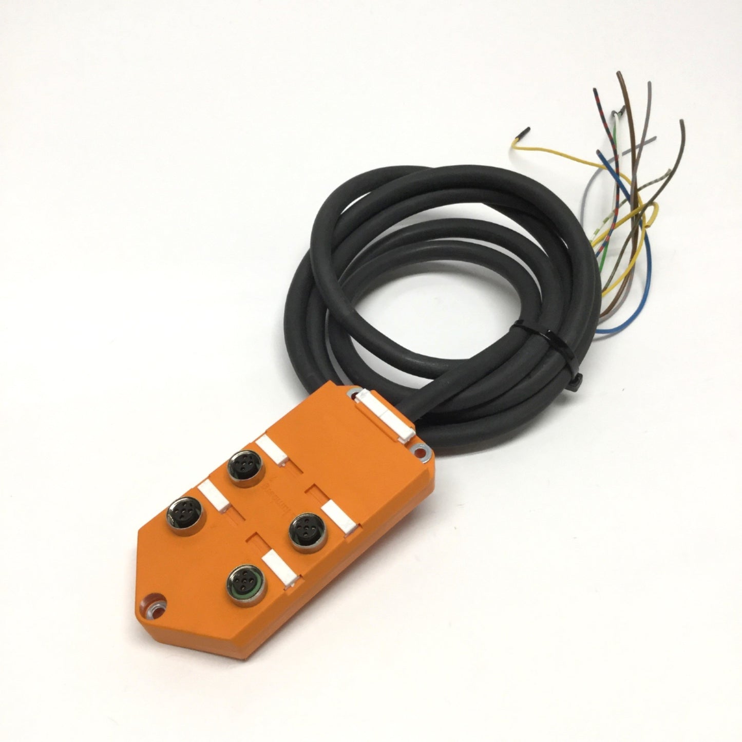 Used Lumberg ASBV4-5 Actuator/Sensor Junction Distribution Box, 4-Port, M12 5-Pin