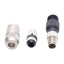 Used Lot of 2 L-Com M8FT4M Field Termination Connector, M8 4-Pin Male, 32VAC/DC 4A