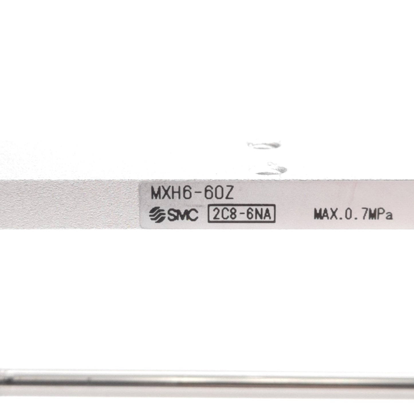Used SMC MXH6-60Z Pneumatic Compact Slide, Ø6mm Bore, 60mm Stroke, 0.7MPa, M5 Ports