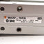 Used SMC MHZ2-10DN Pneumatic Parallel Gripper, Ø10mm Bore, 4mm Stroke, 0.2-0.7MPa