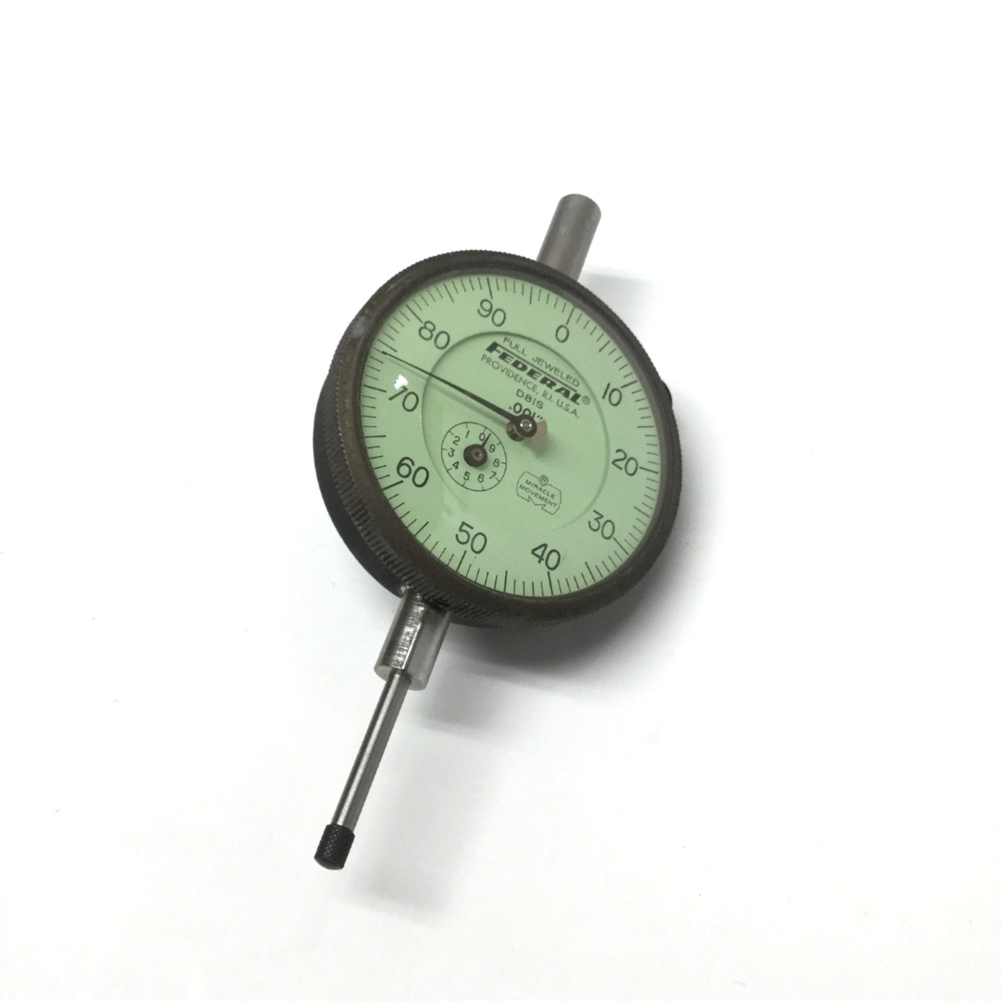 Used Federal D8IS Full Jeweled Machinist Toolmaker Dial Drop Indicator 1" x .001"