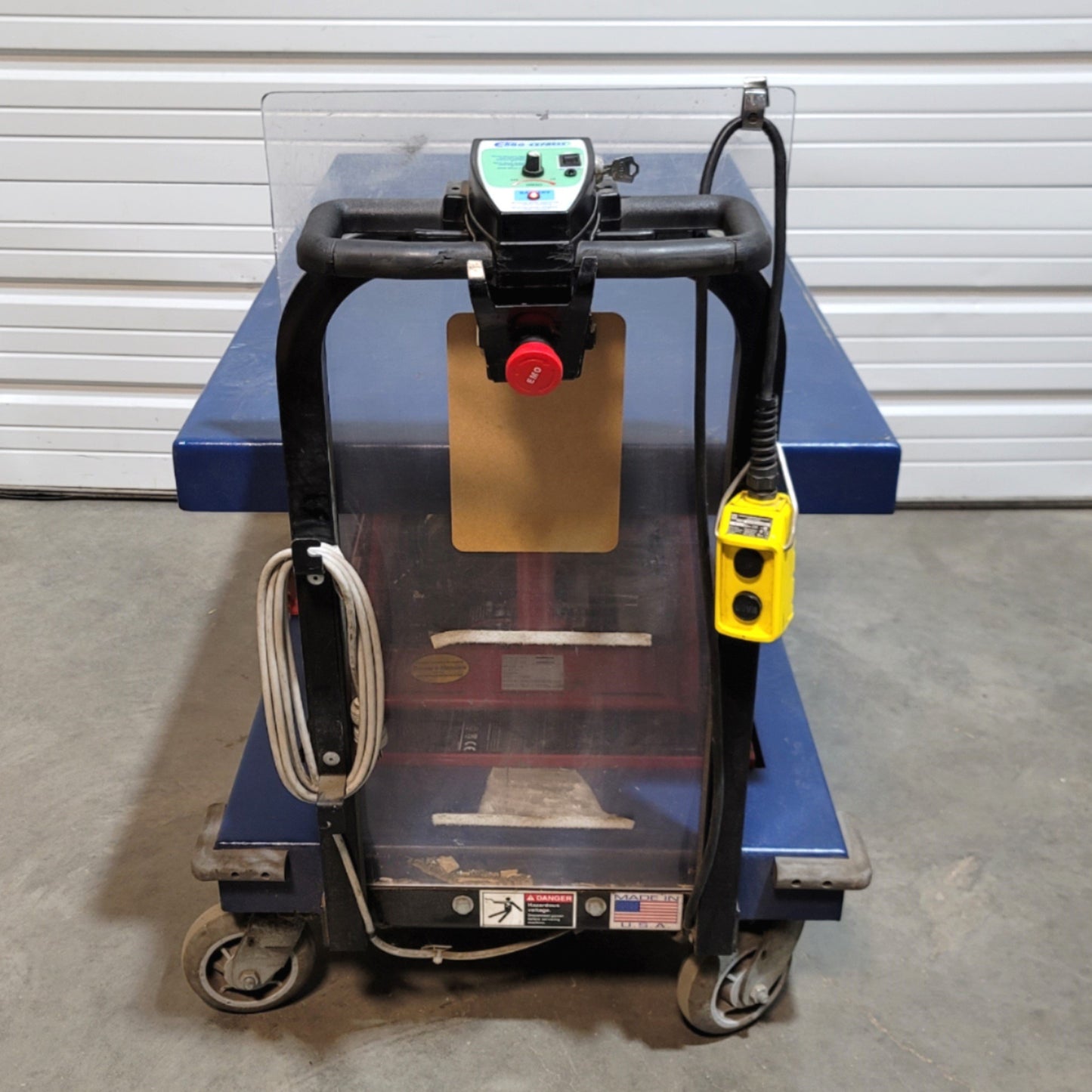 Used PHS West E1000LTC Ergo-Express Hydraulic Scissor Lift Cart 26" x 48" 1000lb Cap