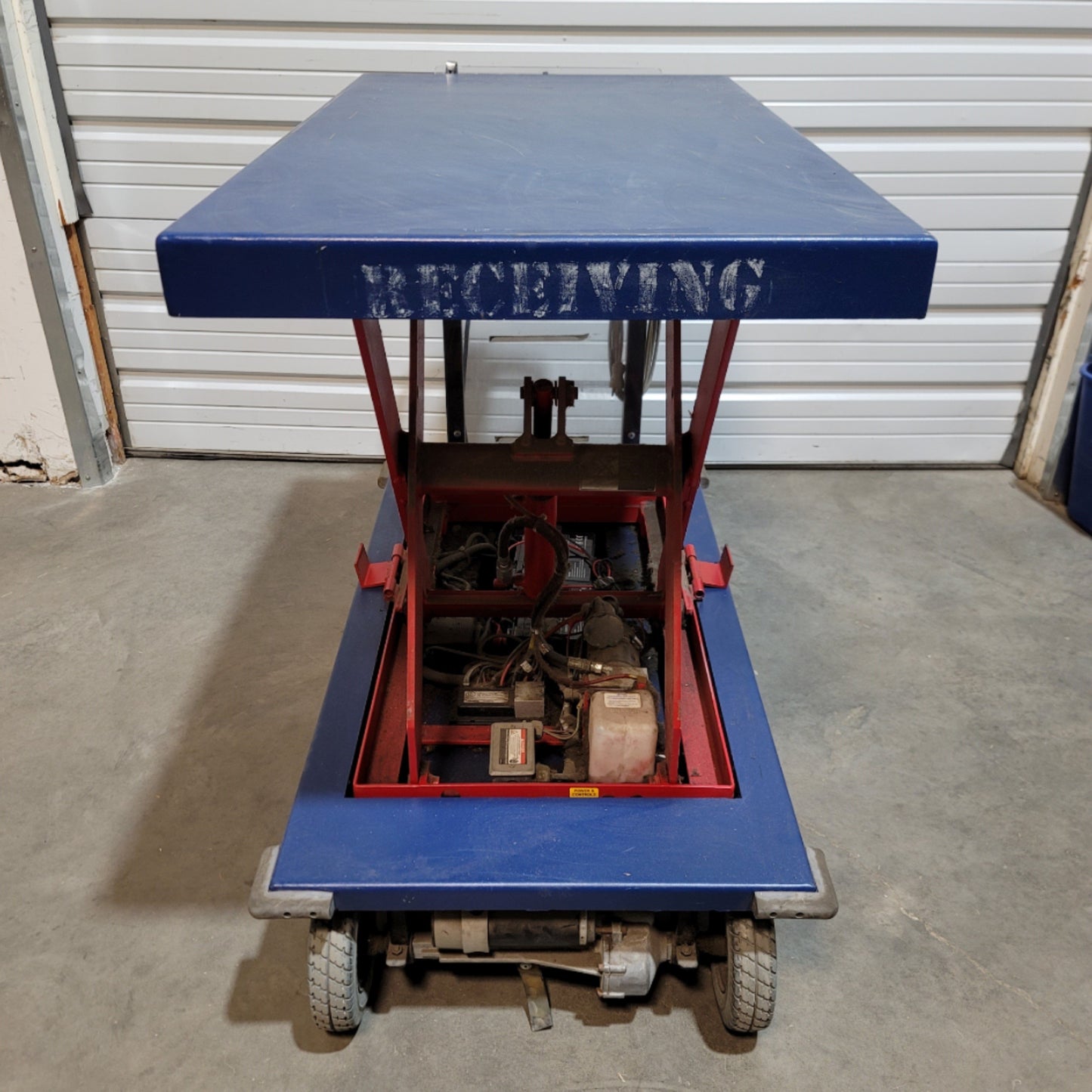 Used PHS West E1000LTC Ergo-Express Hydraulic Scissor Lift Cart 26" x 48" 1000lb Cap