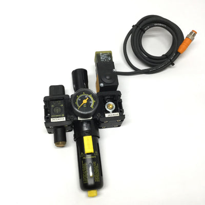 Used ASCO Joucomatic Filter/Regulator, Isolation Valve, Bypass, Pressure Switch, G1/4