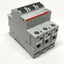Used ABB LP3 D10 Smissline Circuit Breaker, 3-Pole, D-Curve, 10A 400V, DIN Rail Mount