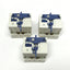 Used Lot of 3 Schneider LA1KN203 Auxiliary Contact Blocks 2x Normally Open 10A 600VAC