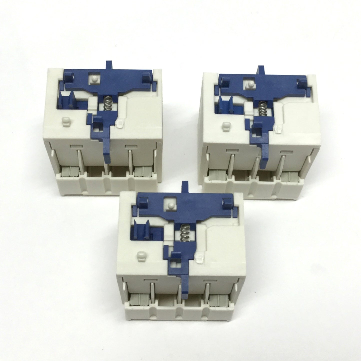 Used Lot of 3 Schneider LA1KN203 Auxiliary Contact Blocks 2x Normally Open 10A 600VAC
