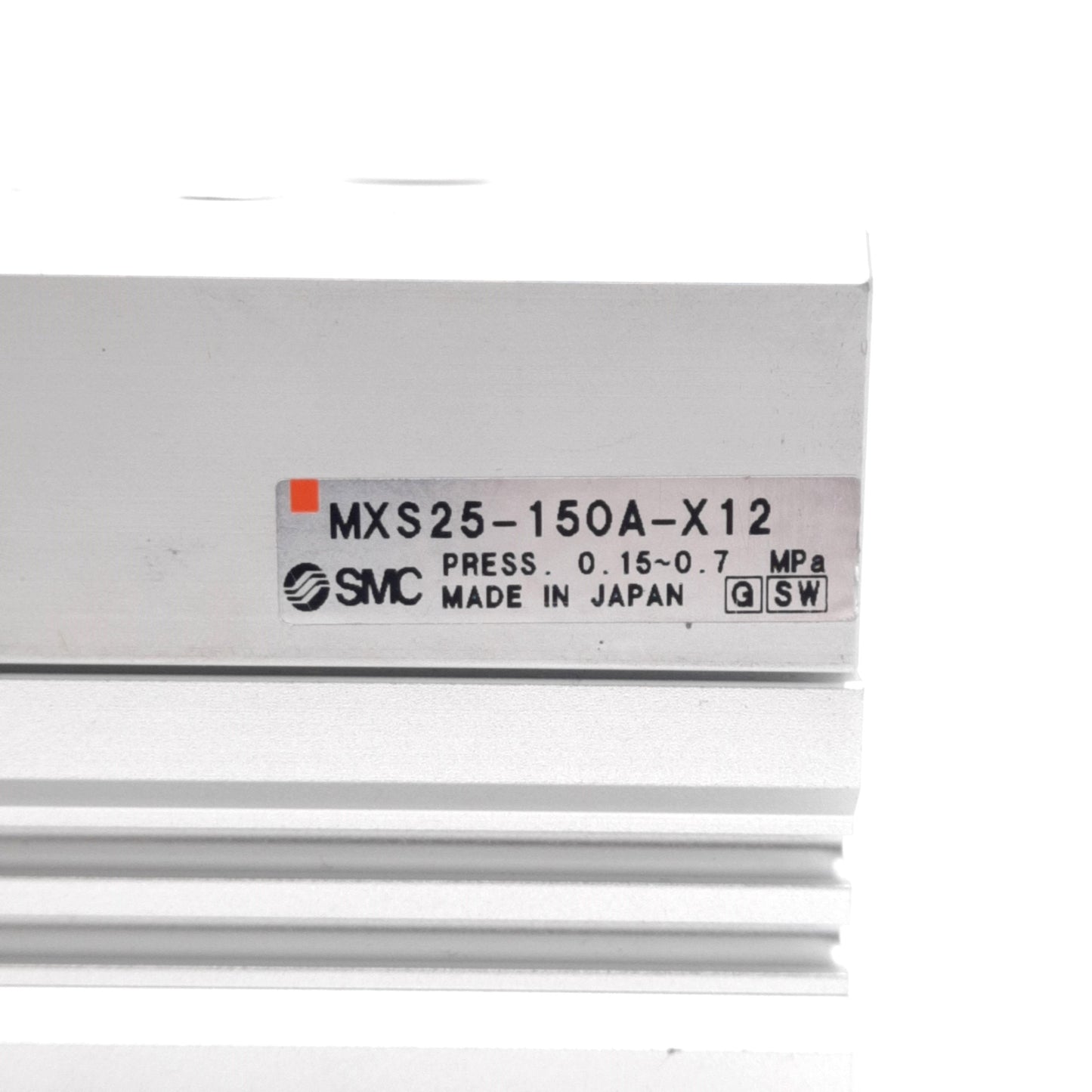 Used SMC MXS25-150 Pneumatic Slide Table Ø25mm Bore, 150mm Stroke, 0.15-0.7MPa