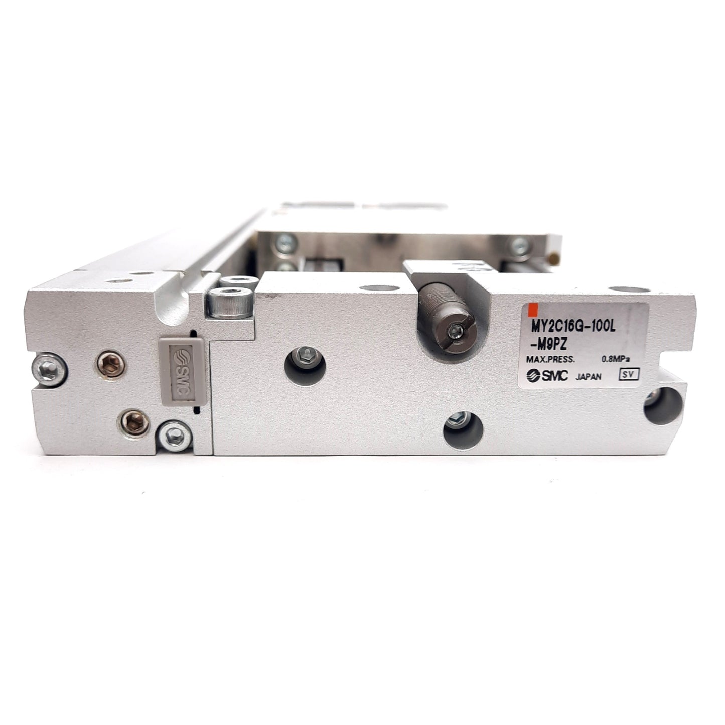 Used SMC MY2C16G-100L Mechanical Rodless Cylinder Ø16mm Bore, 100mm Stroke 0.1-0.8MPa