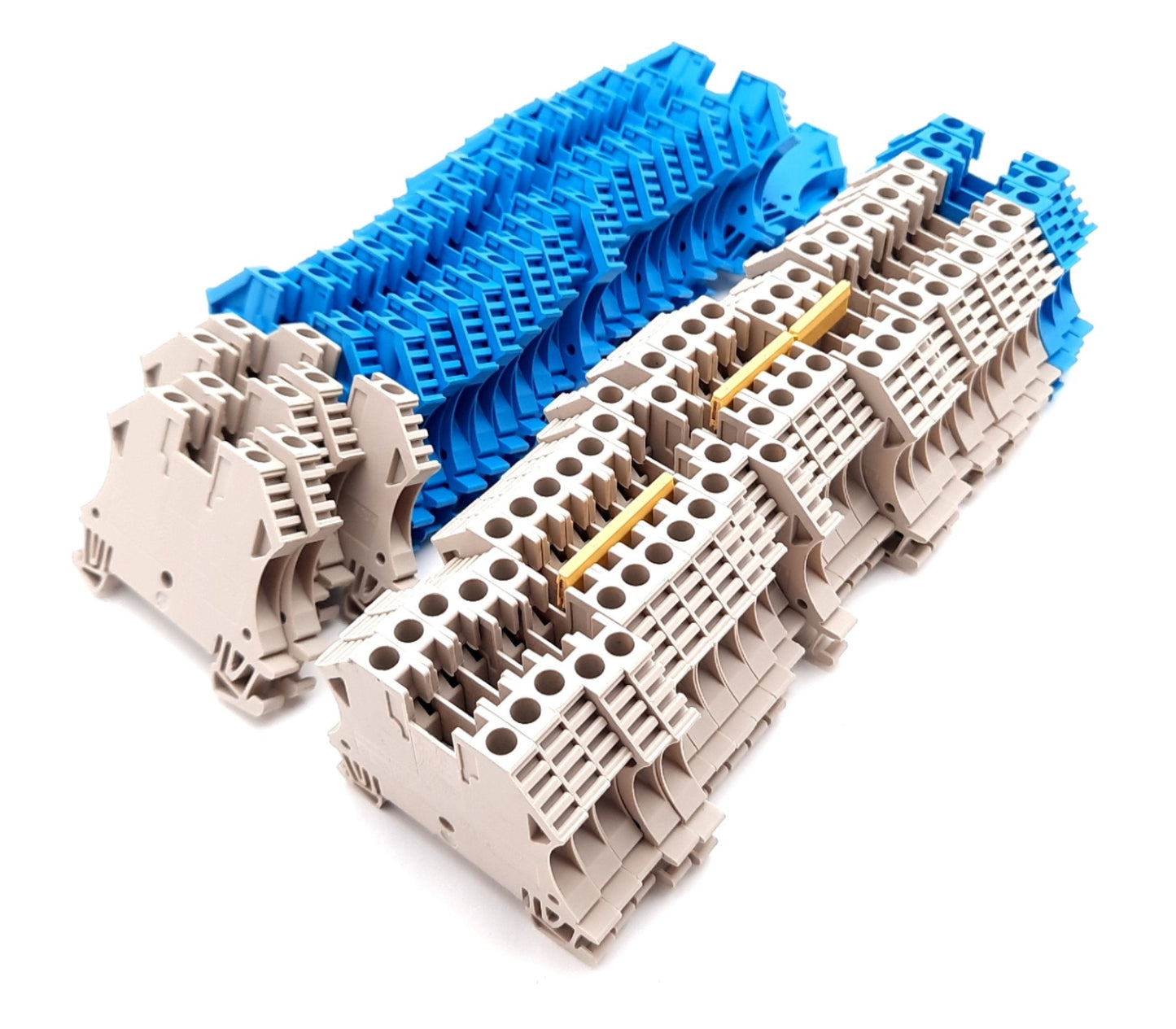 Used Lot of 55 Weidmuller WDU 4 Feed-Thru Terminal Blocks 800V 32A