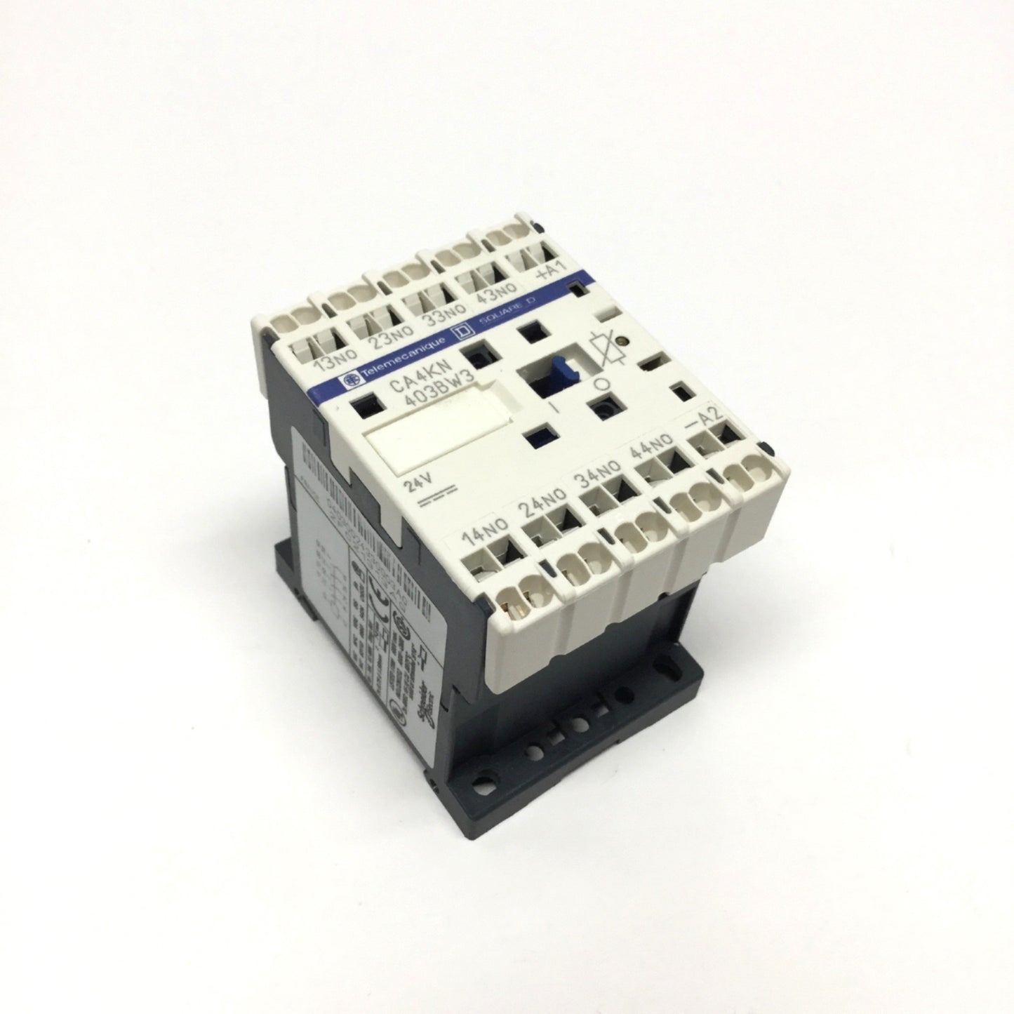 Used Telemecanique CA4KN403BW3 Control Relay 4-Pole, 4NO, 24VDC Coil, 600V 10A
