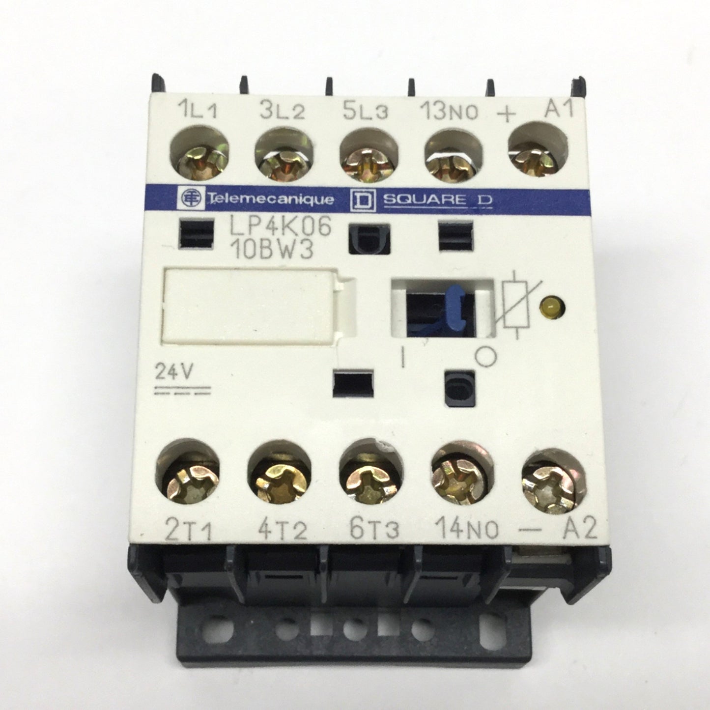 Used Telemecanique LP4K0610BW3 Contactor, 3-Pole + 1NO Aux, 24VDC Coil, 600V 20A