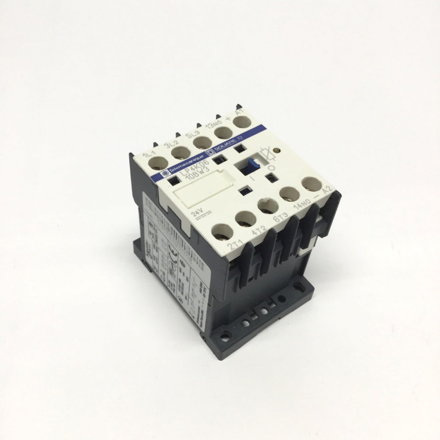 Used Telemecanique LP4K0610BW3 Contactor, 3-Pole + 1NO Aux, 24VDC Coil, 600V 20A