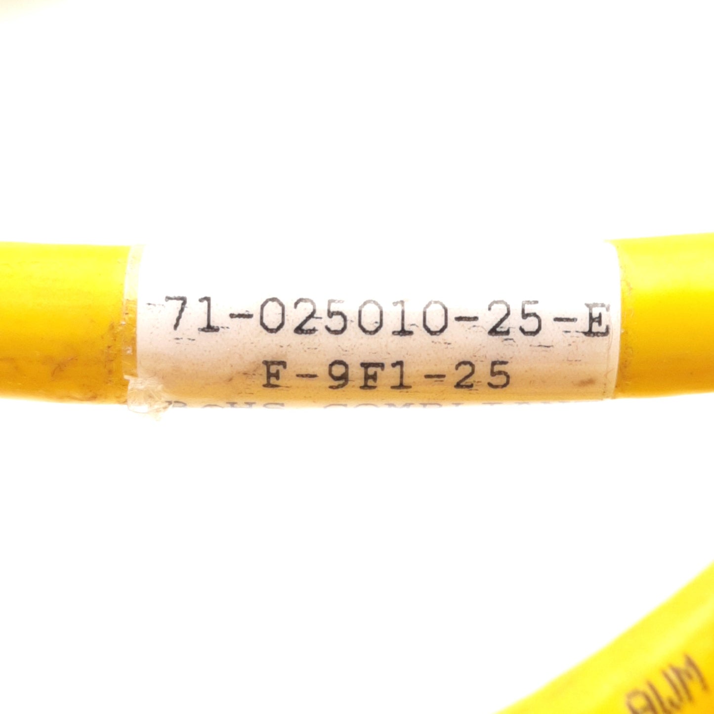 Used Parker 71-025010 Shielded Servo Encoder Cable For Static Use 10 Twisted Pair 14'
