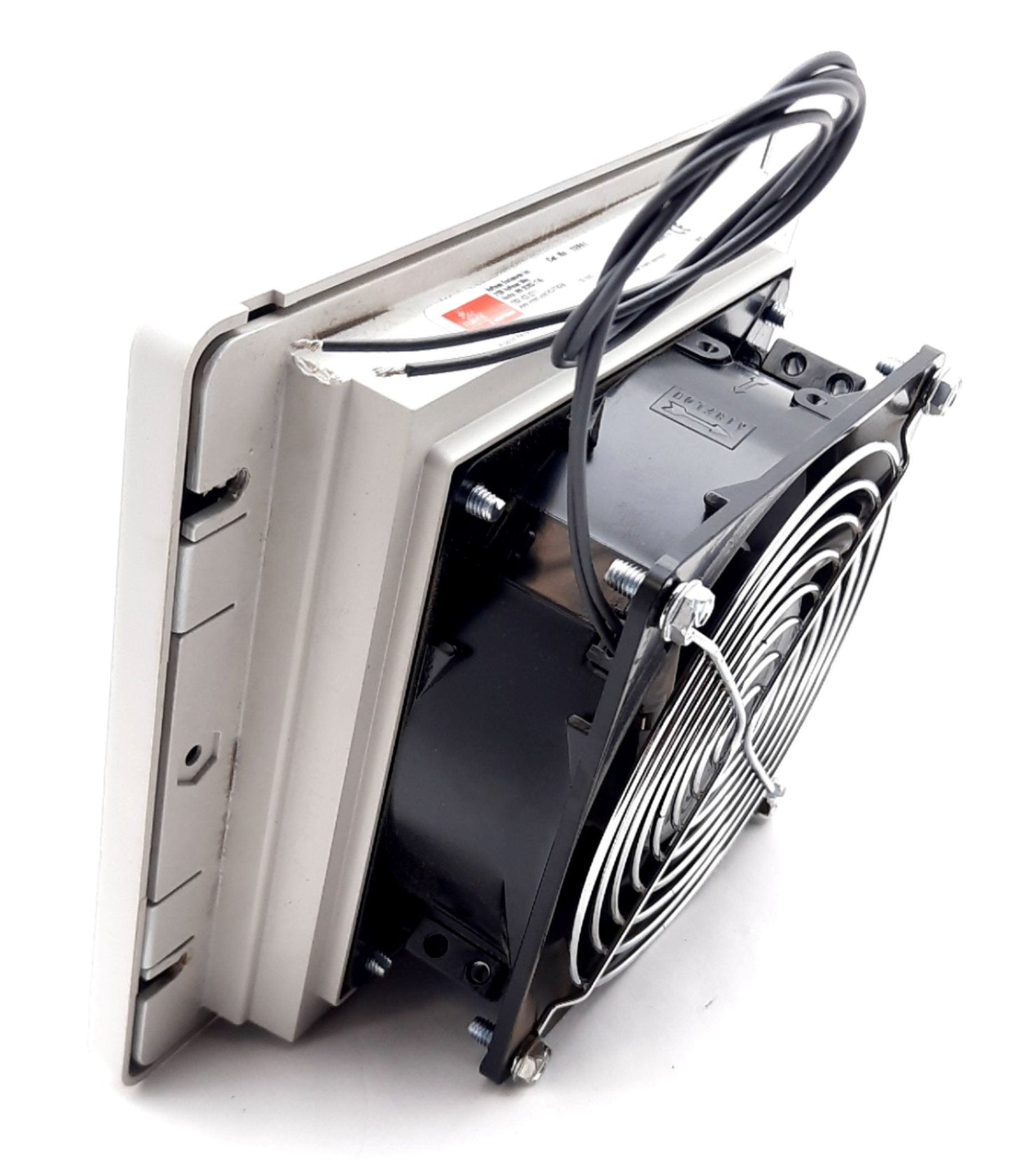 Used nVent Hoffman TFP41 Side Mount Filter Fan 115VAC .21A, 50Hz, 41dBA, 7.4 x 6.3"