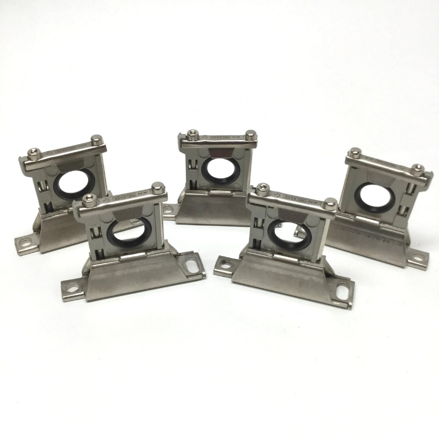 Used Lot of 5 SMC Y300T Modular Filter/Regulator Mounting Interface Spacer w/ Bracket
